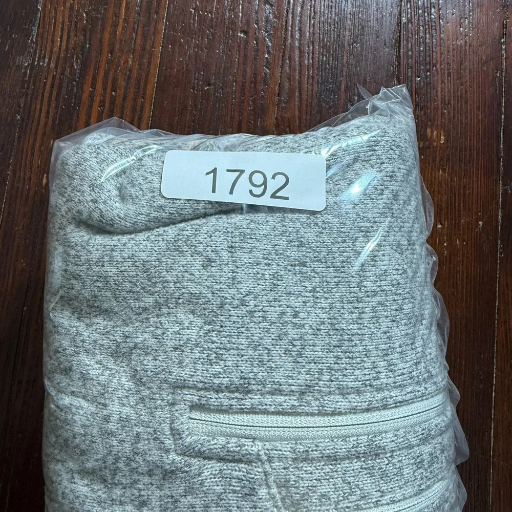 North Face Sweater Mens 2XL Heather‎ Gray 1/4 Zip Pullover Fleece Gropcore